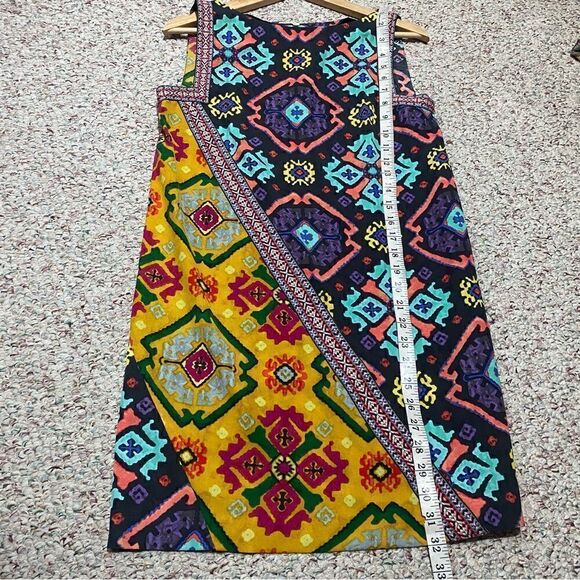 RACHEL by Rachel Roy Dress Colourful Geometric Aztec Boat Neck Womens Size S - Picture 6 of 7